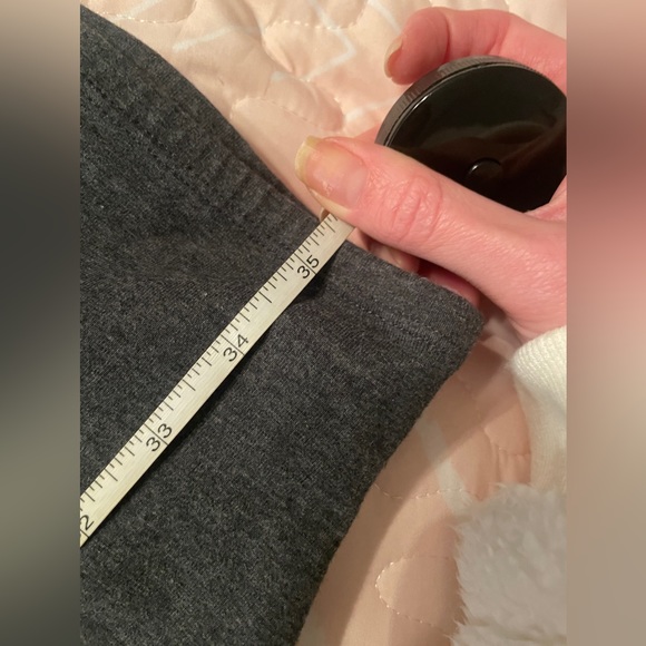 Yummie Gray High Waisted Black Side Panel Leggings - Picture 6 of 9